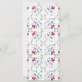 Tropische Marokkaanse Deuropening Wedding Menu Kaa Kaart (Achterkant)