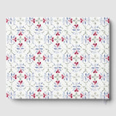 Tropische Marokkaanse Doorway Waterverf bruiloft Gastenboek (Achterkant)