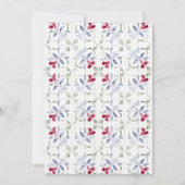 Tropische Marokkaanse Doorway Waterverf bruiloft Save The Date (Achterkant)