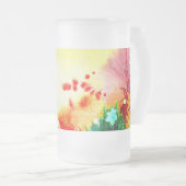 Tropische. Matglas Bierpul (Voorkant rechts)