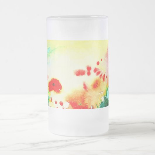 Tropische. Matglas Bierpul (Center)