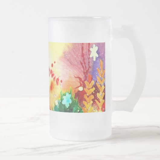 Tropische. Matglas Bierpul (Rechts)