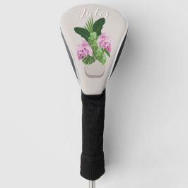 Tropische Medinilla Elegante Bloem in Vaas Naam to Golfheadcover