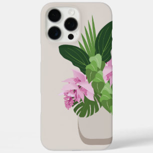 Tropische Medinilla Roze Bloem in Beige Vaas iPhone 16 Pro Max Hoesje