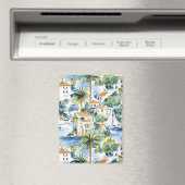 Tropische mediterrane bruiloft magneet (Insitu (Vaatwasser))