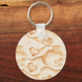 Tropische mediterrane bruiloft sleutelhanger (Achterkant)