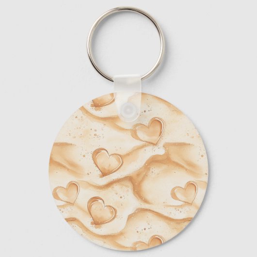 Tropische mediterrane bruiloft sleutelhanger (Achterkant)