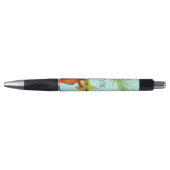 Tropische Meerkleurige Ara Vogel & Monogram Pen (Voorkant)