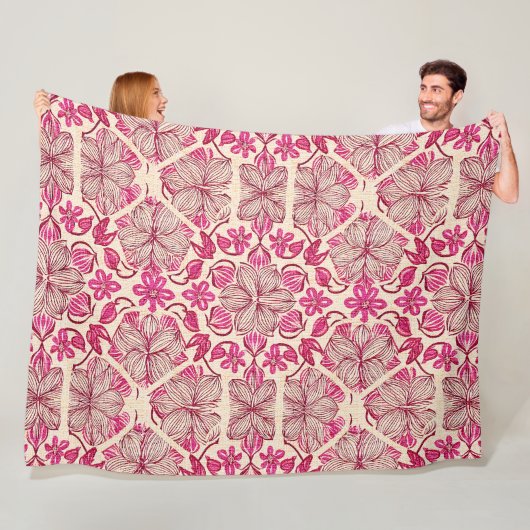 Tropische meetkunde fleece deken (In situ)