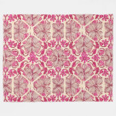 Tropische meetkunde fleece deken (Voorkant (Horizontaal))