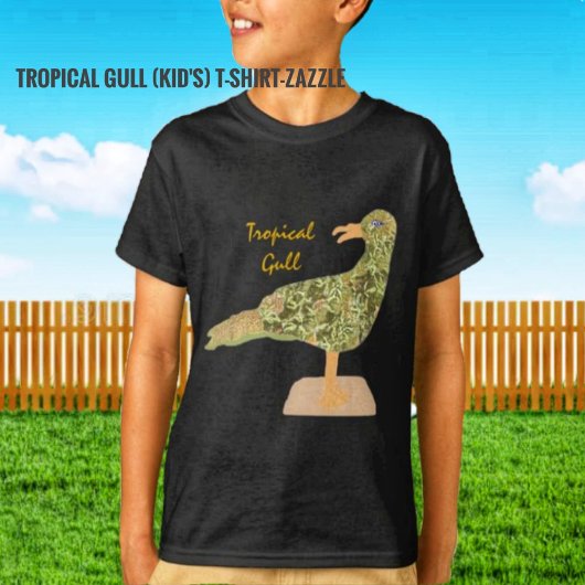 Tropische meeuw t-shirt