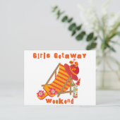 Tropische meisjes Getaway Weekend Briefkaart (Staand voorkant)