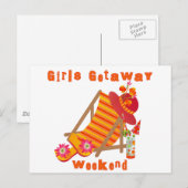 Tropische meisjes Getaway Weekend Briefkaart (Voorkant / Achterkant)