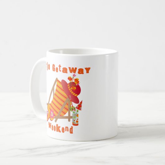 Tropische meisjes Getaway Weekend Koffiemok (Voorkant links)