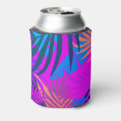 Tropische meisjes reizen met Kroon en Jaar Blikjeskoeler (Blikje Achterkant)