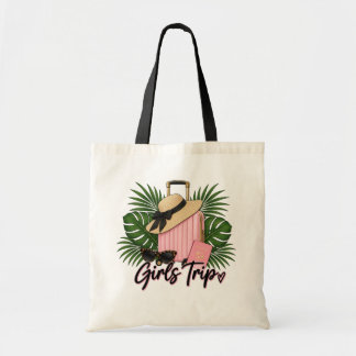 Tropische Meisjesreis Vakantie Tote Tas