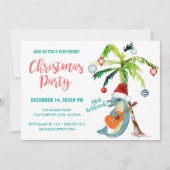 Tropische Mele Kalikimaka Dolfijn Kerstfeest Kaart (Voorkant)