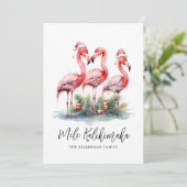 Tropische Mele Kalikimaka Kerstmis Feestdagenkaart (Staand voorkant)