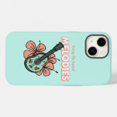 Tropische Melodieën Ukulele Floral Art Case-Mate iPhone Case (Achterkant (horizontaal))
