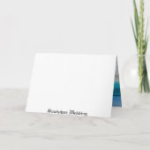 Tropische Melody Gevouwen Zeeschelp bruiloft uitno (Achterkant)