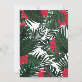 Tropische Merry & Bright Flamingo Candy Cane Foto Feestdagenkaart (Achterkant)