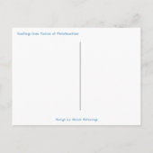 Tropische Merry Florida Kerstman op strand Briefkaart (Achterkant)