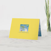 Tropische Merry Florida Kerstman op strand Feestdagen Kaart (Achterkant)