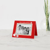 Tropische, met kerstabel en witte kerstkaart feestdagen kaart (Voorkant)