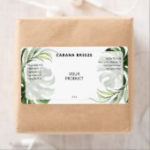 Tropische met tropische trommelfleslabels etiket (Insitu)