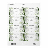 Tropische met tropische trommelfleslabels etiket (Full Sheet)