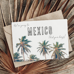 Tropische Mexico Destination Wedding Save the Date Briefkaart