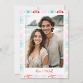 Tropische Mexico kaart QR bestemming bruiloft (Achterkant)