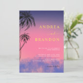 Tropische Miami of Palm Springs Alles in één bruil Kaart (Staand voorkant)