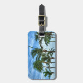 Tropische middag gepersonaliseerd bagagelabel (Voorkant verticaal)