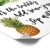 tropische Mimosa Bar — tekenreekslampjes Poster (Hoek)