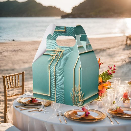 tropische minimalist bedankdoosjes