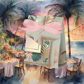 Tropische minimalistische elegantie bedankdoosjes