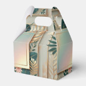 Tropische minimalistische elegantie bedankdoosjes (Voorkant Zijde)