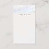 Tropische minimalistische schelp visitekaartje (Voorkant)