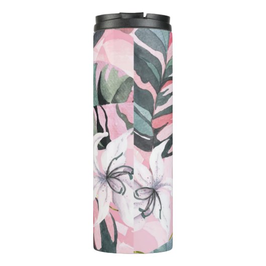 Tropische minimalistische thermische droogtrommel thermosbeker (Achterkant)