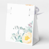 Tropische Mint Bloemige Baby Shower Bedankdoosjes (Achterkant)