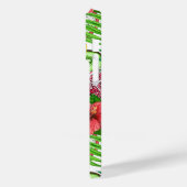 Tropische mix-fruit, bloemen en bladeren op wit Case-Mate iPhone case (Achterkant / Links)