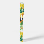 Tropische mix-fruit, bloemen en bladeren op wit Case-Mate iPhone case (Achterkant / Rechts)