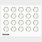 Tropische Mix Waterverf Ronde Sticker (Vel)