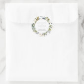Tropische Mix Waterverf Ronde Sticker (Tas)