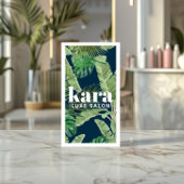 Tropische Moderne Boutique Salon Designer Navy Visitekaartje