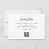 Tropische Moderne Eenvoudige Huwelijk QR Code Behu (Voorkant)