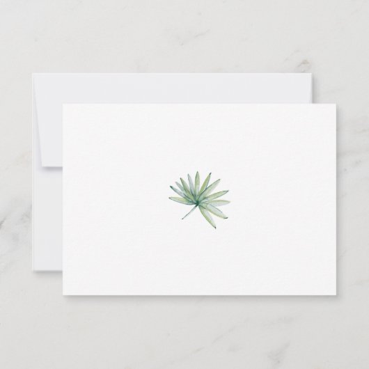 Tropische Moderne Eenvoudige Huwelijk QR Code Behu (Achterkant)