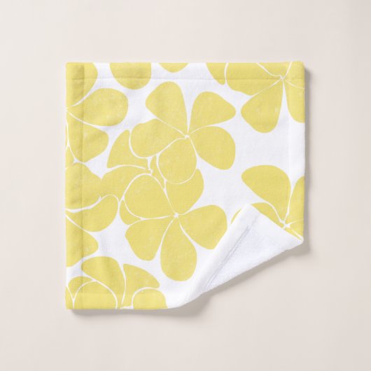 tropische moderne frangipani-badhanddoekset bad handdoek (Wasdoekje)