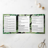 Tropische moderne Salon Designer - Brochure Drieluik Kaart (Binnen)